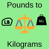 kg to pounds chart